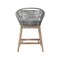 Armen Living Tutti Frutti Indoor Outdoor Counter Height Bar Stool in Light Eucalyptus Wood with Gray Rope LCTFBAGRTK26 - alternate 6